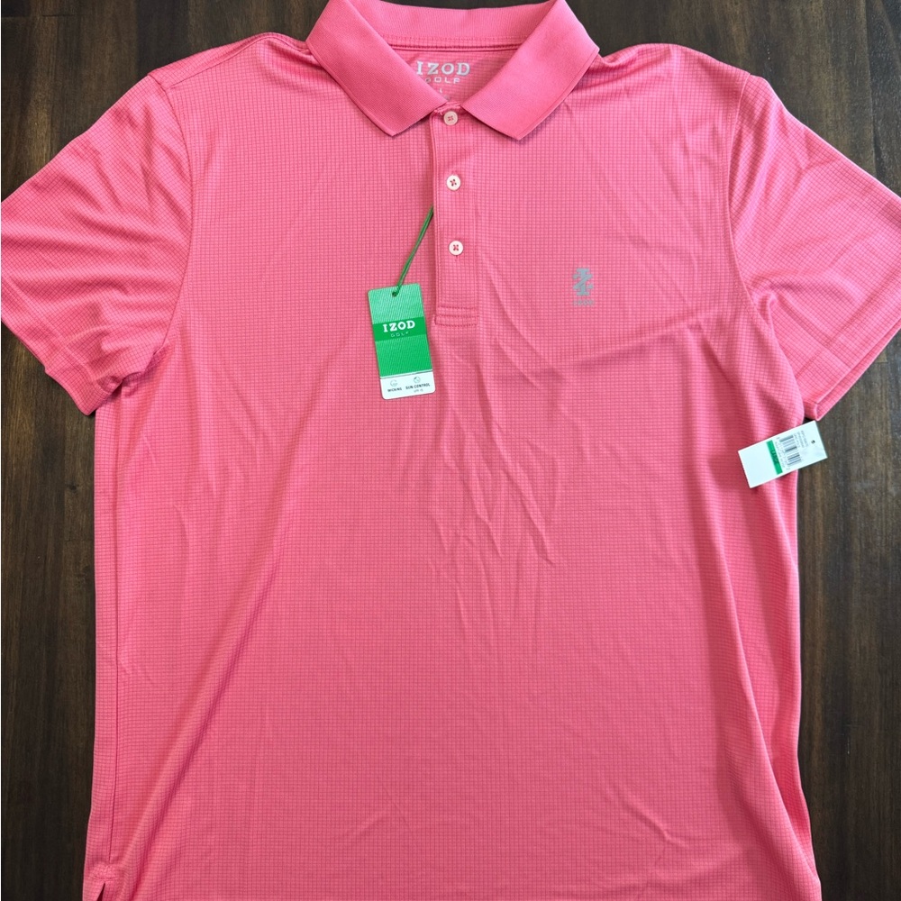 Men’s IZOD Golf Performance Grid Polo - Brand New